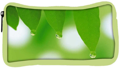 

Snoogg Eco Friendly Canvas Leaves Dew Drops Designer Student Pen Pencil Case Coin Purse Pouch Cosmetic Makeup Bag (GREEN) Pouch(Multicolor)