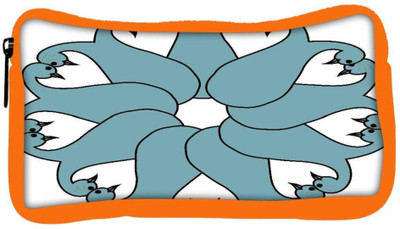 

Snoogg Eco Friendly Canvas Floral Peacock Faces Student Pen Pencil Case Coin Purse Pouch Cosmetic Makeup Bag (ORANGE) Pouch(Multicolor)