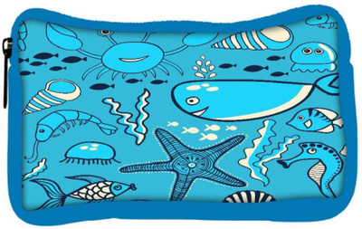 

Snoogg Eco Friendly Canvas Neon Fish Water Color Designer Student Pen Pencil Case Coin Purse Pouch Cosmetic Makeup Bag (BLUE) Pouch(Multicolor)
