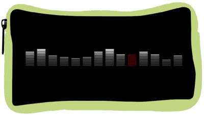

Snoogg Eco Friendly Canvas Abstract Music Designer Student Pen Pencil Case Coin Purse Pouch Cosmetic Makeup Bag (GREEN) Pouch(Multicolor)