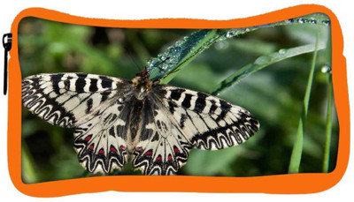 

Snoogg Eco Friendly Canvas Mixed Color Butterfly Designer Student Pen Pencil Case Coin Purse Pouch Cosmetic Makeup Bag (ORANGE) Pouch(Multicolor)