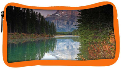 

Snoogg Eco Friendly Canvas Reflecting Water Designer Student Pen Pencil Case Coin Purse Pouch Cosmetic Makeup Bag (ORANGE) Pouch(Multicolor)