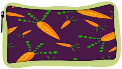 

Snoogg Eco Friendly Canvas Carrot Purple Designer Student Pen Pencil Case Coin Purse Pouch Cosmetic Makeup Bag (GREEN) Pouch(Multicolor)
