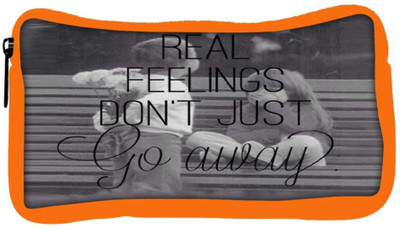 

Snoogg Eco Friendly Canvas Real Feelings Student Pen Pencil Case Coin Purse Pouch Cosmetic Makeup Bag (ORANGE) Pouch(Multicolor)