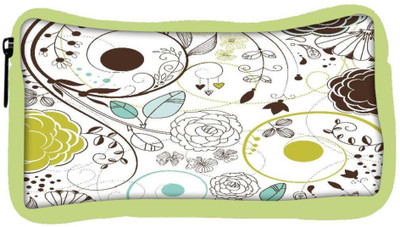 

Snoogg Eco Friendly Canvas Retro Floral Background Student Pen Pencil Case Coin Purse Pouch Cosmetic Makeup Bag (GREEN) Pouch(Multicolor)