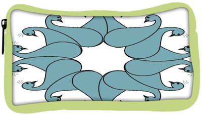 

Snoogg Eco Friendly Canvas Flourish Bird Faces Student Pen Pencil Case Coin Purse Pouch Cosmetic Makeup Bag (GREEN) Pouch(Multicolor)