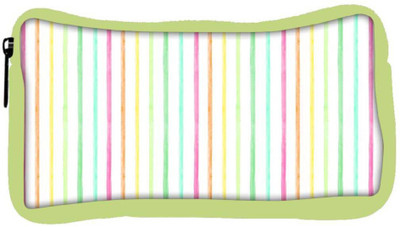 

Snoogg Eco Friendly Canvas Colorful Strips Designer Student Pen Pencil Case Coin Purse Pouch Cosmetic Makeup Bag (GREEN) Pouch(Multicolor)
