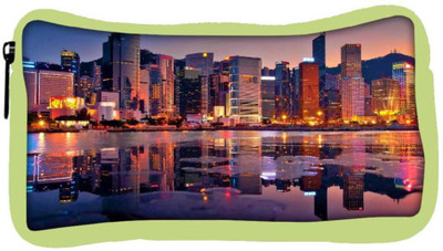 

Snoogg Eco Friendly Canvas Abstract Buildings Designer Student Pen Pencil Case Coin Purse Pouch Cosmetic Makeup Bag (GREEN) Pouch(Multicolor)