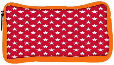 

Snoogg Eco Friendly Canvas White Stars Red Pattern Designer Student Pen Pencil Case Coin Purse Pouch Cosmetic Makeup Bag (ORANGE) Pouch(Multicolor)