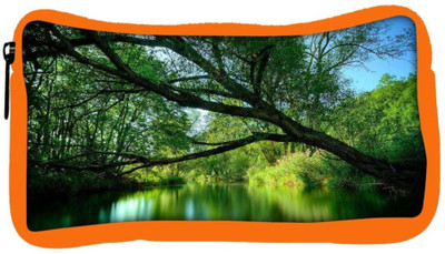 

Snoogg Eco Friendly Canvas Forest Lake Designer Student Pen Pencil Case Coin Purse Pouch Cosmetic Makeup Bag (ORANGE) Pouch(Multicolor)