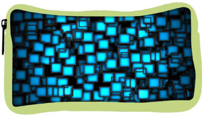 

Snoogg Eco Friendly Canvas Blue Blocks Design Designer Student Pen Pencil Case Coin Purse Pouch Cosmetic Makeup Bag (GREEN) Pouch(Multicolor)