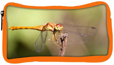 

Snoogg Eco Friendly Canvas Orange Dragonfly Designer Student Pen Pencil Case Coin Purse Pouch Cosmetic Makeup Bag (ORANGE) Pouch(Multicolor)