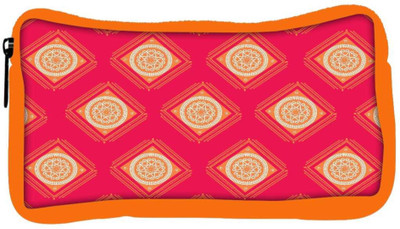 

Snoogg Eco Friendly Canvas Abstract Rangolies Designer Student Pen Pencil Case Coin Purse Pouch Cosmetic Makeup Bag (ORANGE) Pouch(Multicolor)