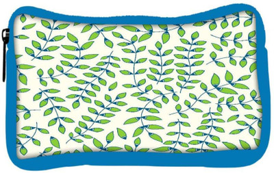 

Snoogg Eco Friendly Canvas Green Small Leaves Designer Student Pen Pencil Case Coin Purse Pouch Cosmetic Makeup Bag (BLUE) Pouch(Multicolor)