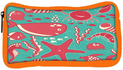

Snoogg Eco Friendly Canvas Red Fish World Abstract Designer Student Pen Pencil Case Coin Purse Pouch Cosmetic Makeup Bag (ORANGE) Pouch(Multicolor)