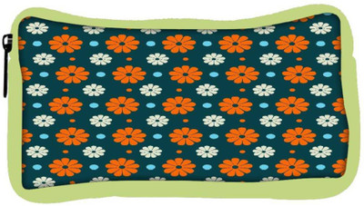 

Snoogg Eco Friendly Canvas Multicolor Floral Pattern Designer Student Pen Pencil Case Coin Purse Pouch Cosmetic Makeup Bag (GREEN) Pouch(Multicolor)