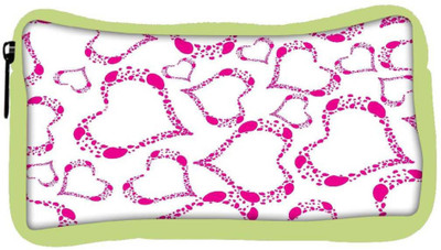 

Snoogg Eco Friendly Canvas Pink Heart White Pattern Designer Student Pen Pencil Case Coin Purse Pouch Cosmetic Makeup Bag (GREEN) Pouch(Multicolor)