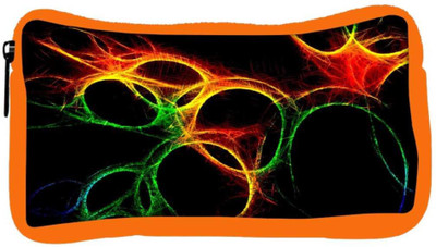 

Snoogg Eco Friendly Canvas Abstract Circles Designer Student Pen Pencil Case Coin Purse Pouch Cosmetic Makeup Bag (ORANGE) Pouch(Multicolor)