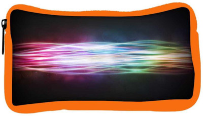 

Snoogg Eco Friendly Canvas Abstract Rays Designer Student Pen Pencil Case Coin Purse Pouch Cosmetic Makeup Bag (ORANGE) Pouch(Multicolor)