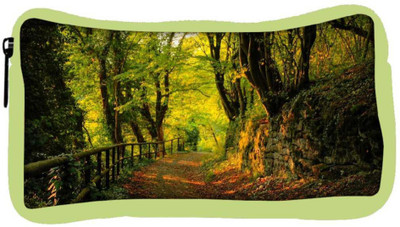

Snoogg Eco Friendly Canvas Forest Way Designer Student Pen Pencil Case Coin Purse Pouch Cosmetic Makeup Bag (GREEN) Pouch(Multicolor)