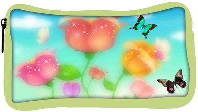 

Snoogg Eco Friendly Canvas Sparkling Roses And Butterflies 2700 Student Pen Pencil Case Coin Purse Pouch Cosmetic Makeup Bag (GREEN) Pouch(Multicolor)