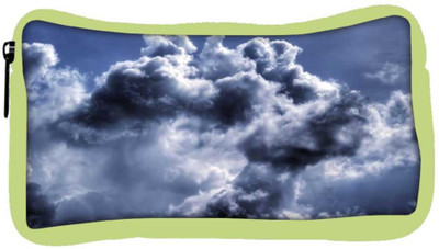 

Snoogg Eco Friendly Canvas Thundering Cloud Designer Student Pen Pencil Case Coin Purse Pouch Cosmetic Makeup Bag (GREEN) Pouch(Multicolor)