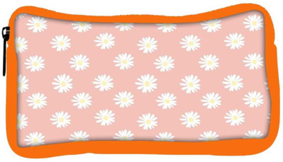 

Snoogg Eco Friendly Canvas Pink Flower Student Pen Pencil Case Coin Purse Pouch Cosmetic Makeup Bag (ORANGE) Pouch(Multicolor)