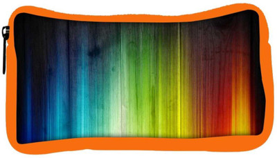 

Snoogg Eco Friendly Canvas Abstract Mixed Color Design Designer Student Pen Pencil Case Coin Purse Pouch Cosmetic Makeup Bag (ORANGE) Pouch(Multicolor)