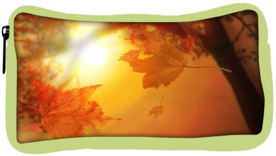 

Snoogg Eco Friendly Canvas Orange Autumn Designer Student Pen Pencil Case Coin Purse Pouch Cosmetic Makeup Bag (GREEN) Pouch(Multicolor)