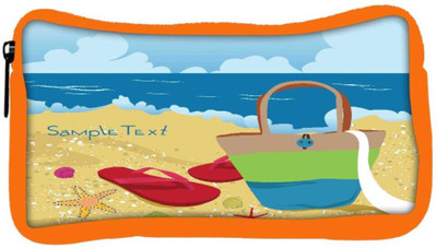 

Snoogg Eco Friendly Canvas Summer Illustration Student Pen Pencil Case Coin Purse Pouch Cosmetic Makeup Bag (ORANGE) Pouch(Multicolor)
