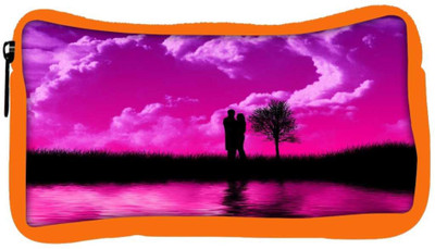

Snoogg Eco Friendly Canvas Loving Couple Designer Student Pen Pencil Case Coin Purse Pouch Cosmetic Makeup Bag (ORANGE) Pouch(Multicolor)