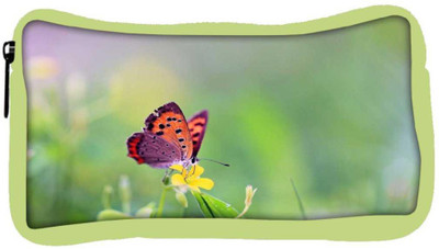 

Snoogg Eco Friendly Canvas Buterfly In Small Flower Designer Student Pen Pencil Case Coin Purse Pouch Cosmetic Makeup Bag (GREEN) Pouch(Multicolor)