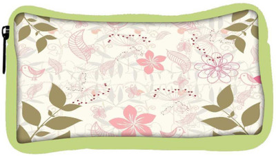 

Snoogg Eco Friendly Canvas Green Leaf White Pattern Designer Student Pen Pencil Case Coin Purse Pouch Cosmetic Makeup Bag (GREEN) Pouch(Multicolor)