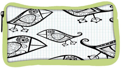 

Snoogg Eco Friendly Canvas White Bird Designer Student Pen Pencil Case Coin Purse Pouch Cosmetic Makeup Bag (GREEN) Pouch(Multicolor)