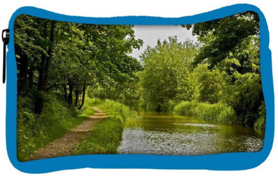 

Snoogg Eco Friendly Canvas Single Path Along Lake Side Designer Student Pen Pencil Case Coin Purse Pouch Cosmetic Makeup Bag (BLUE) Pouch(Multicolor)