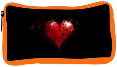 

Snoogg Eco Friendly Canvas Broken Heart Designer Student Pen Pencil Case Coin Purse Pouch Cosmetic Makeup Bag (ORANGE) Pouch(Multicolor)