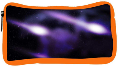 

Snoogg Eco Friendly Canvas Comets Outer Space Backdrop Student Pen Pencil Case Coin Purse Pouch Cosmetic Makeup Bag (ORANGE) Pouch(Multicolor)