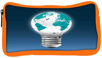 

Snoogg Eco Friendly Canvas Bulb Light Globe With Flying Planes Student Pen Pencil Case Coin Purse Pouch Cosmetic Makeup Bag (ORANGE) Pouch(Multicolor)