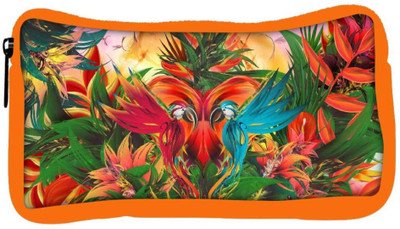 

Snoogg Eco Friendly Canvas Digital Bird Graphic Student Pen Pencil Case Coin Purse Pouch Cosmetic Makeup Bag (ORANGE) Pouch(Multicolor)