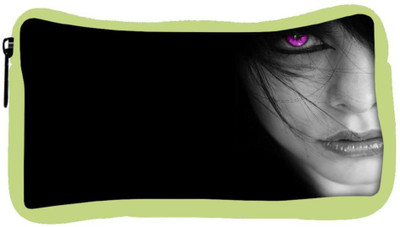 

Snoogg Eco Friendly Canvas Pink Eyes Designer Student Pen Pencil Case Coin Purse Pouch Cosmetic Makeup Bag (GREEN) Pouch(Multicolor)