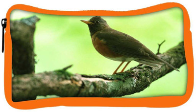 

Snoogg Eco Friendly Canvas Unique Sparrow Designer Student Pen Pencil Case Coin Purse Pouch Cosmetic Makeup Bag (ORANGE) Pouch(Multicolor)