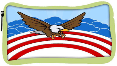 

Snoogg Eco Friendly Canvas Bald Eagle 4Th Of July Vector Theme Design Student Pen Pencil Case Coin Purse Pouch Cosmetic Makeup Bag (GREEN) Pouch(Multicolor)