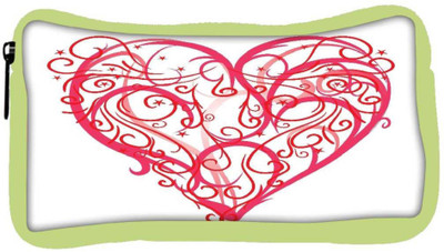 

Snoogg Eco Friendly Canvas Abstract Heart Vector Student Pen Pencil Case Coin Purse Pouch Cosmetic Makeup Bag (GREEN) Pouch(Multicolor)