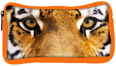 

Snoogg Eco Friendly Canvas Tiger Eyes Designer Student Pen Pencil Case Coin Purse Pouch Cosmetic Makeup Bag (ORANGE) Pouch(Multicolor)