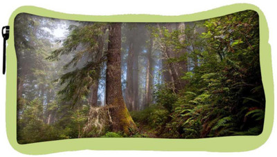

Snoogg Eco Friendly Canvas Forest Designer Student Pen Pencil Case Coin Purse Pouch Cosmetic Makeup Bag (GREEN) Pouch(Multicolor)