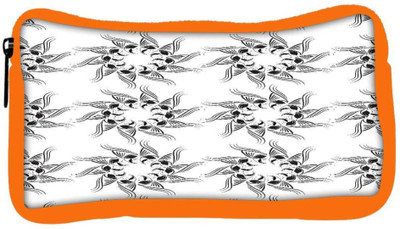 

Snoogg Eco Friendly Canvas Floral Design Designer Student Pen Pencil Case Coin Purse Pouch Cosmetic Makeup Bag (ORANGE) Pouch(Multicolor)