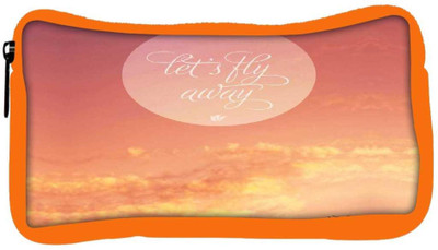 

Snoogg Eco Friendly Canvas Fly Away Abstract Quote Student Pen Pencil Case Coin Purse Pouch Cosmetic Makeup Bag (ORANGE) Pouch(Multicolor)