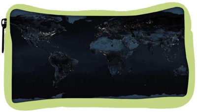 

Snoogg Eco Friendly Canvas Brown Map Designer Student Pen Pencil Case Coin Purse Pouch Cosmetic Makeup Bag (GREEN) Pouch(Multicolor)