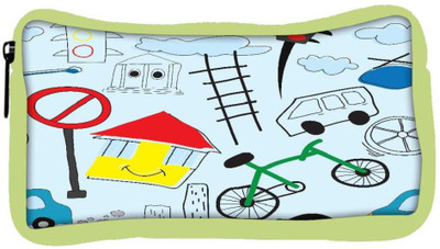 

Snoogg Eco Friendly Canvas Green Cycle Designer Student Pen Pencil Case Coin Purse Pouch Cosmetic Makeup Bag (GREEN) Pouch(Multicolor)