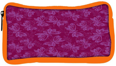 

Snoogg Eco Friendly Canvas Light Butterfly Pink Pattern Designer Student Pen Pencil Case Coin Purse Pouch Cosmetic Makeup Bag (ORANGE) Pouch(Multicolor)